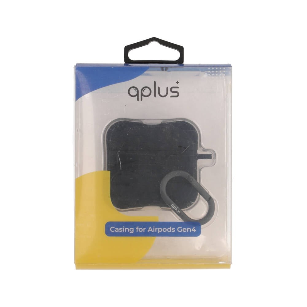 เคส QPLUS AirPods 4 Liquid Silicone Black