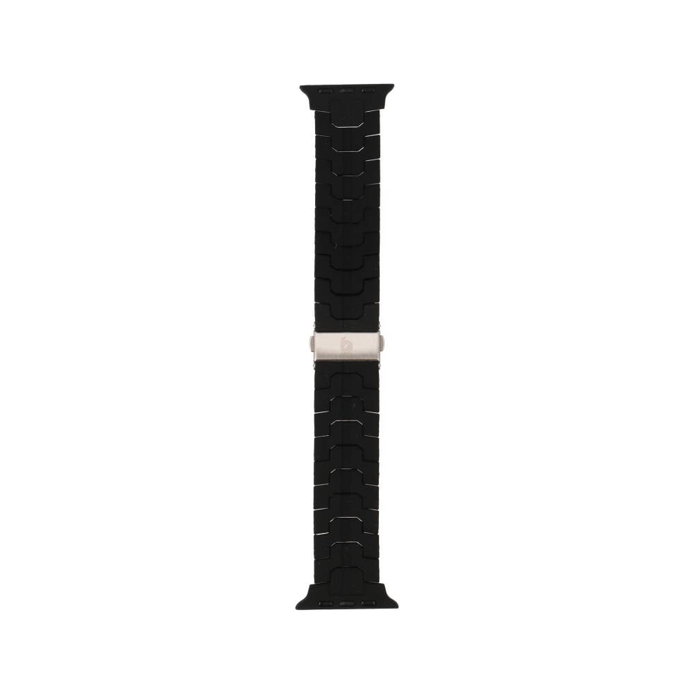 Blue Box สาย Apple Watch Strap Series 6,7,8,9,10,SE1,SE2 (39/40/41/42mm) Webbing Rubber Black