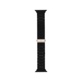 Blue Box สาย Apple Watch Strap Series 6,7,8,9,10,11,SE1,SE2,Ultra (44/45/46/49mm) Webbing Rubber Black