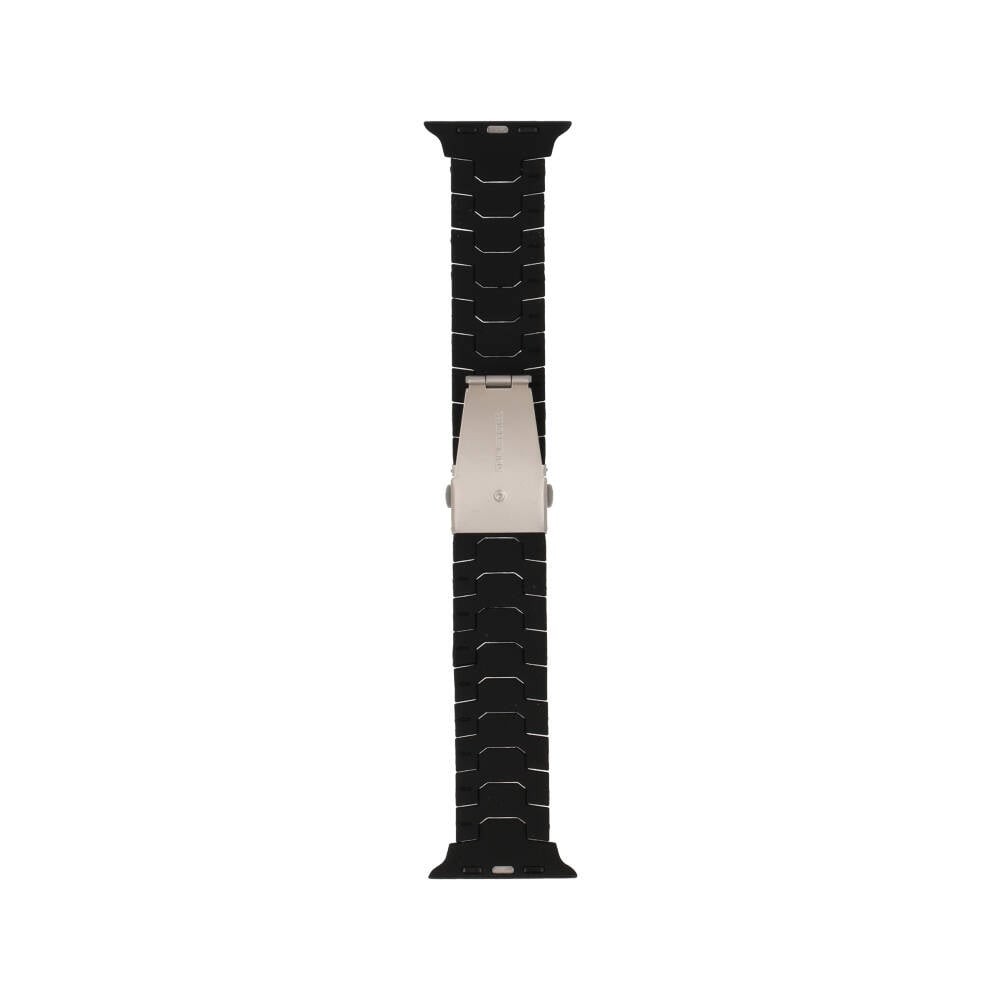 Blue Box สาย Apple Watch Strap Series 6,7,8,9,10,11,SE1,SE2,Ultra (44/45/46/49mm) Webbing Rubber Black