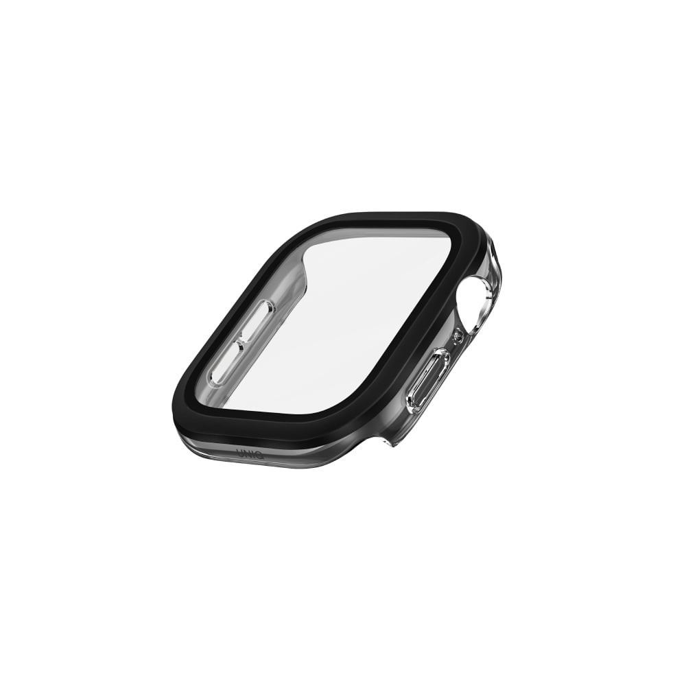 Uniq เคส Apple Watch Series 10 (42mm) Voute Tempered Glass Screen - Jet Black