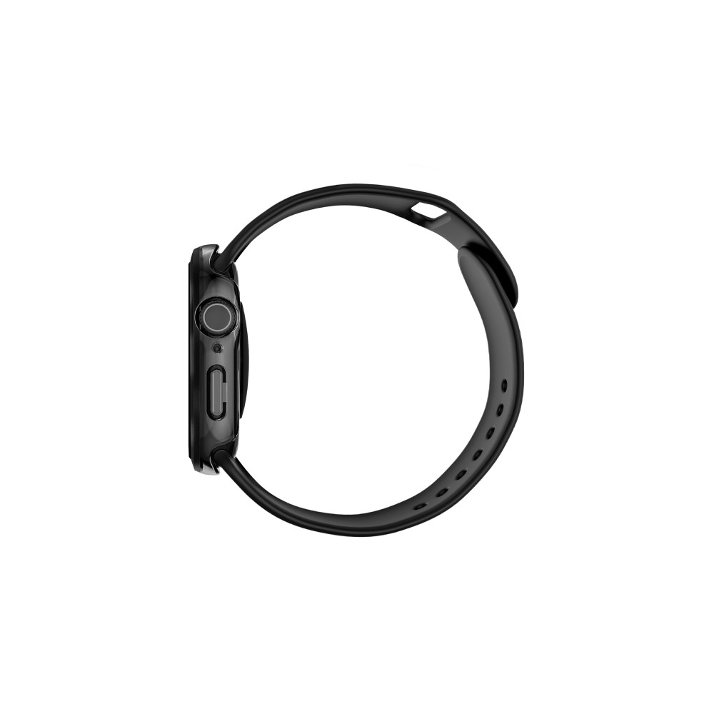 Uniq Casing for Apple Watch 49MM Voute Tempered Glass Screen Jet Black