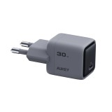 อะแดปเตอร์ AUKEY Wall USB Charger 1 USB-C (PD30W) GaN Gray (PA-C1) (TISI)