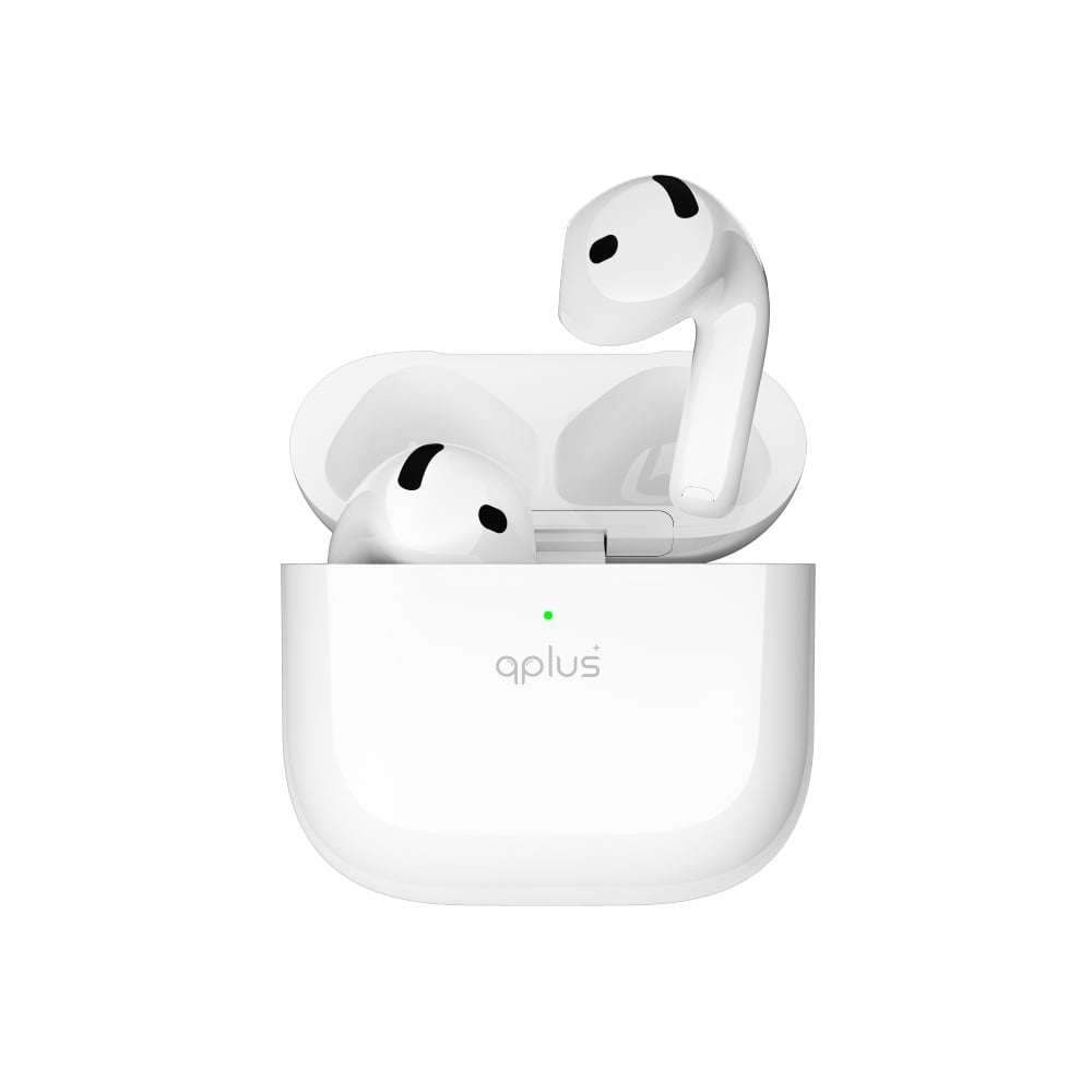 หูฟังไร้สาย QPLUS TWS BT5.4 ANC QPOD YKS23Z White