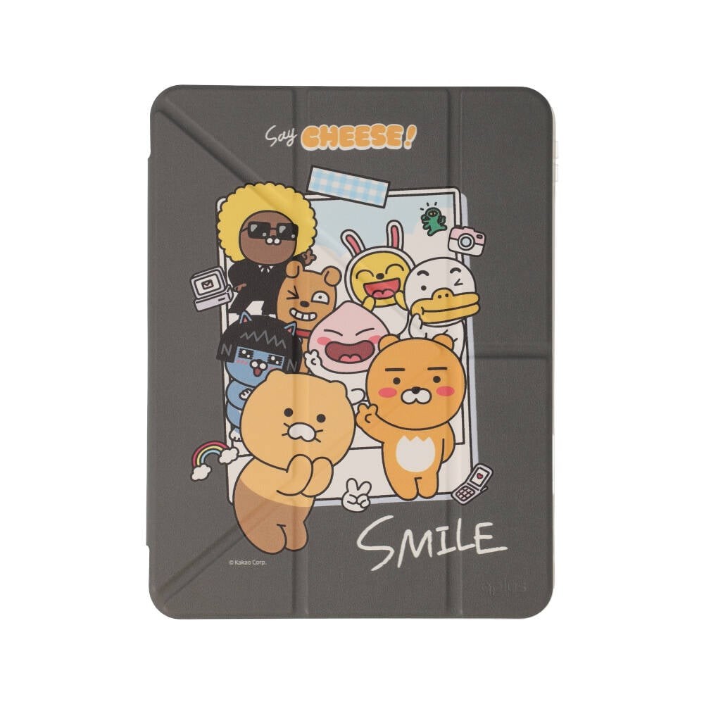 QPLUS x KAKAO Friends เคส iPad Gen 11 (2025)/Gen 10 Y Model Say Cheese Gray