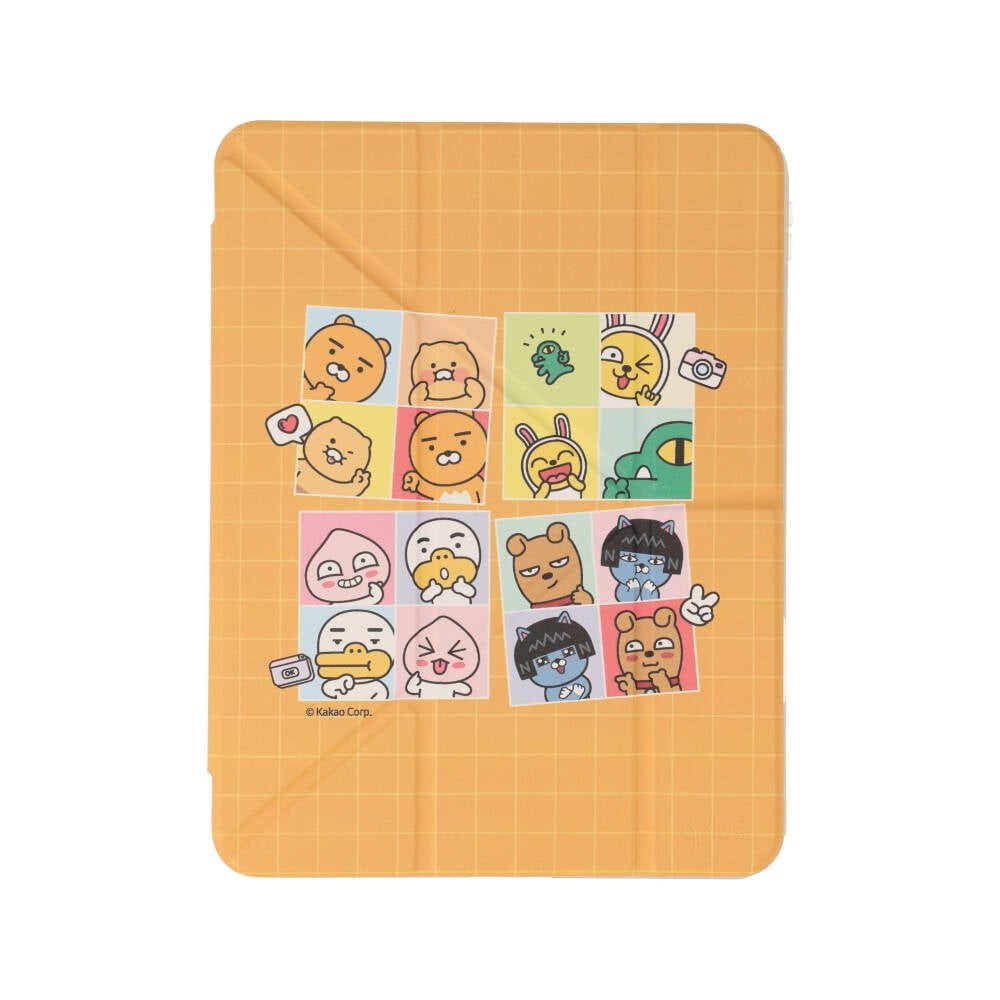 QPLUS x KAKAO Friends เคส iPad Gen 11 (2025)/Gen 10 Y Model Say Cheese Yellow