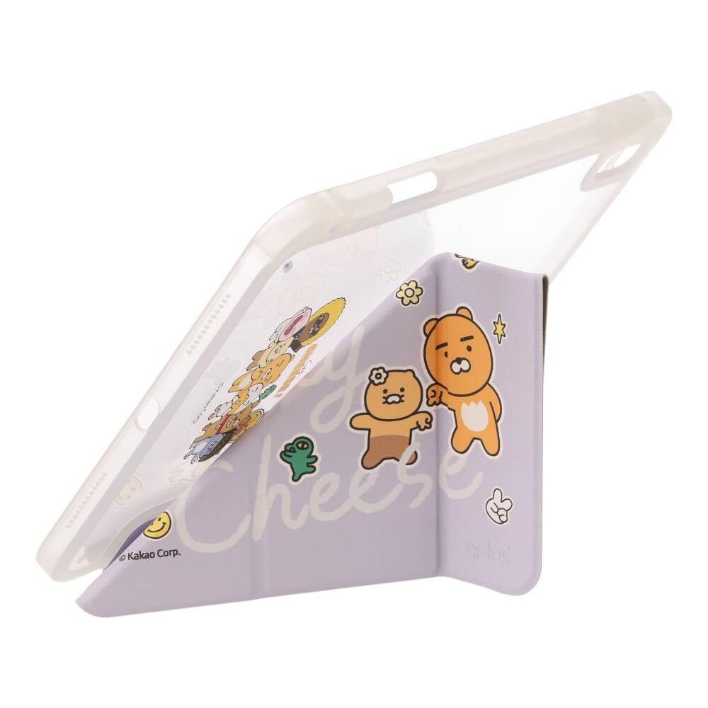 QPLUS x KAKAO Friends เคส iPad Gen 11 (2025)/Gen 10 Y Model Say Cheese Purple