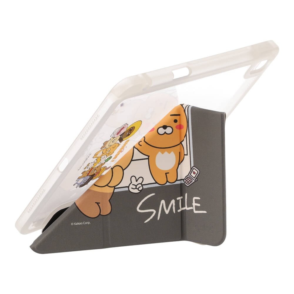 QPLUS x KAKAO & Friends เคส iPad Air 11" M3 (2025)/iPad Air 11" M2/iPad Air 5/4 Y Model Say Cheese Grey