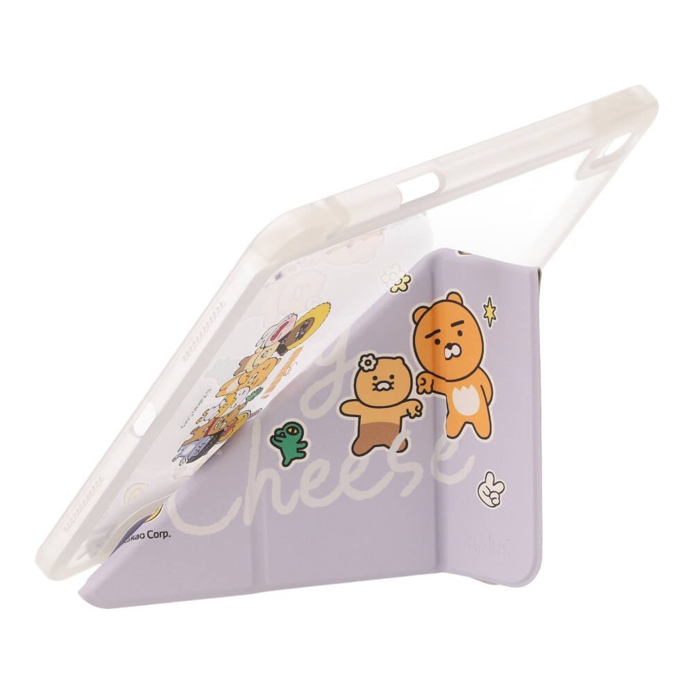 QPLUS x KAKAO & Friends เคส iPad Air 11" M3 (2025)/iPad Air 11" M2/iPad Air 5/4 Y Model Say Cheese Purple
