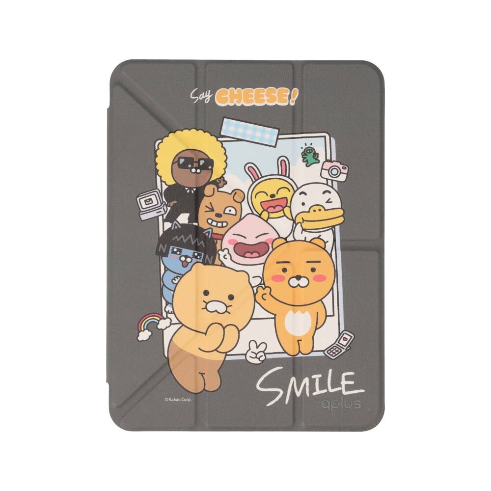 QPLUS x KAKAO & Friends เคส iPad Mini7/6 (2024) Y Model Say Cheese Grey