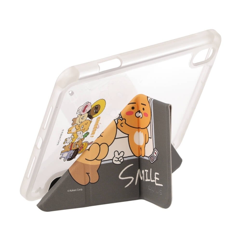 QPLUS x KAKAO & Friends เคส iPad Mini7/6 (2024) Y Model Say Cheese Grey