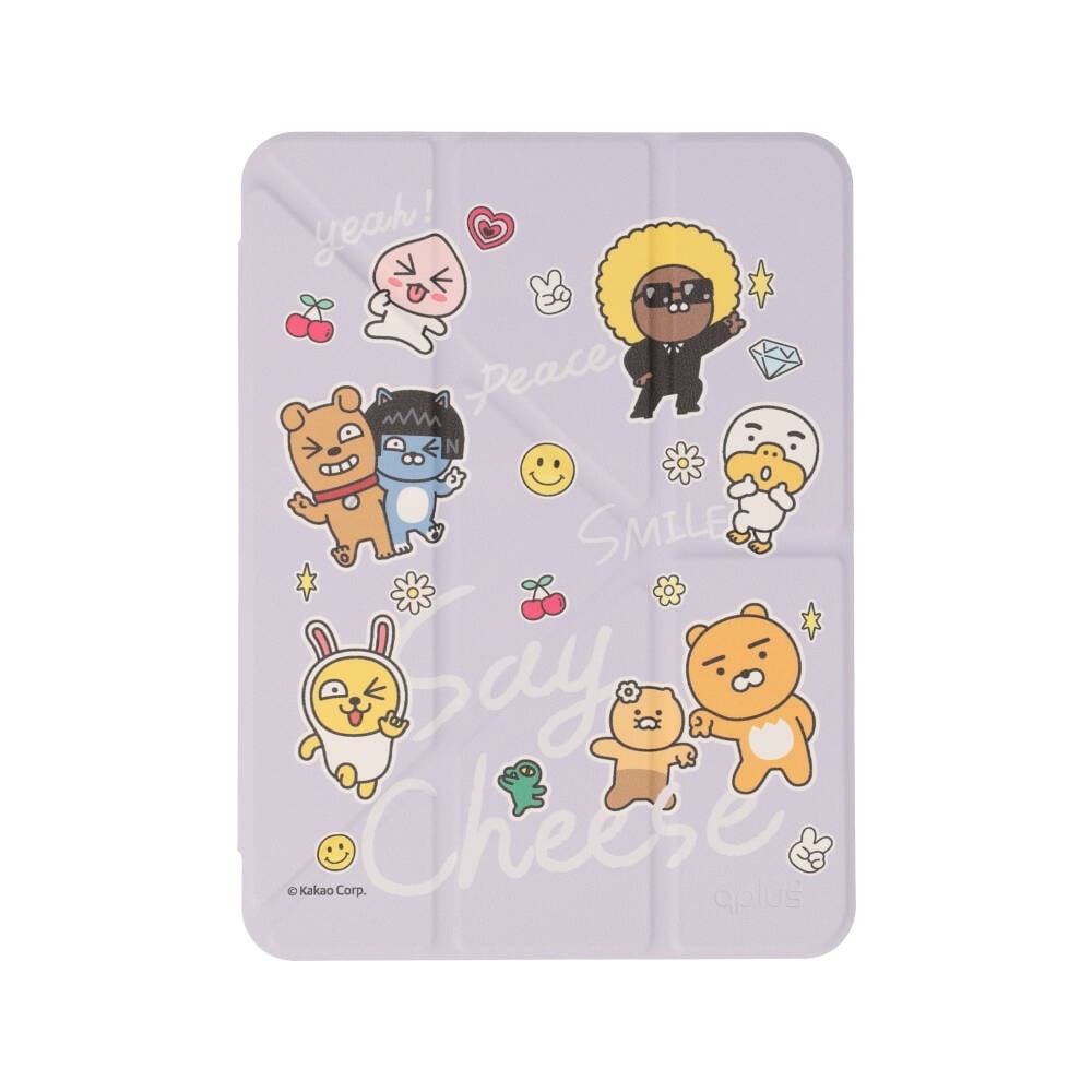 QPLUS x KAKAO & Friends เคส iPad Mini7/6 (2024) Y Model Say Cheese Purple