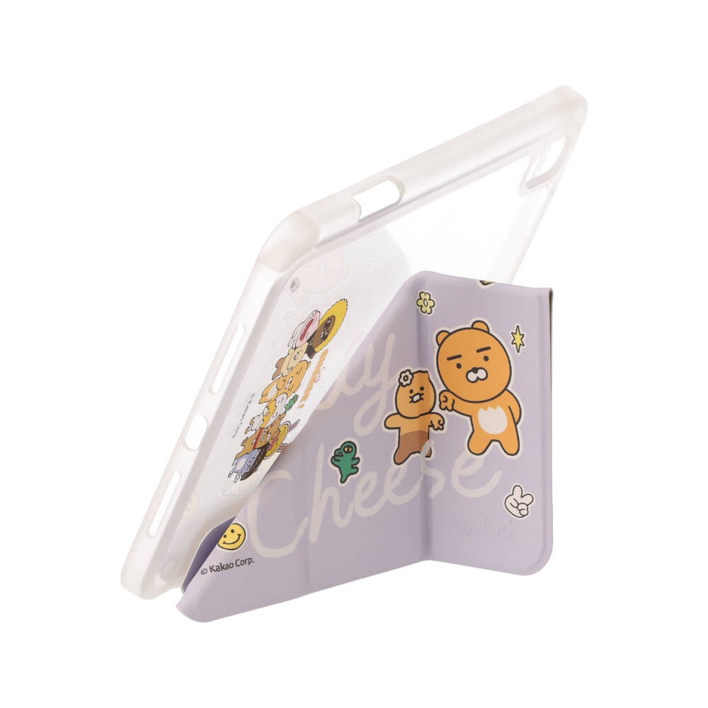 QPLUS x KAKAO & Friends เคส iPad Mini7/6 (2024) Y Model Say Cheese Purple