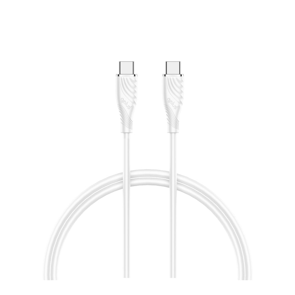 สายชาร์จ QPLUS USB-C to USB-C Cable 60W 1M. White (T3)