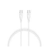 สายชาร์จ QPLUS USB-C to USB-C Cable 60W 1M. White (T3)