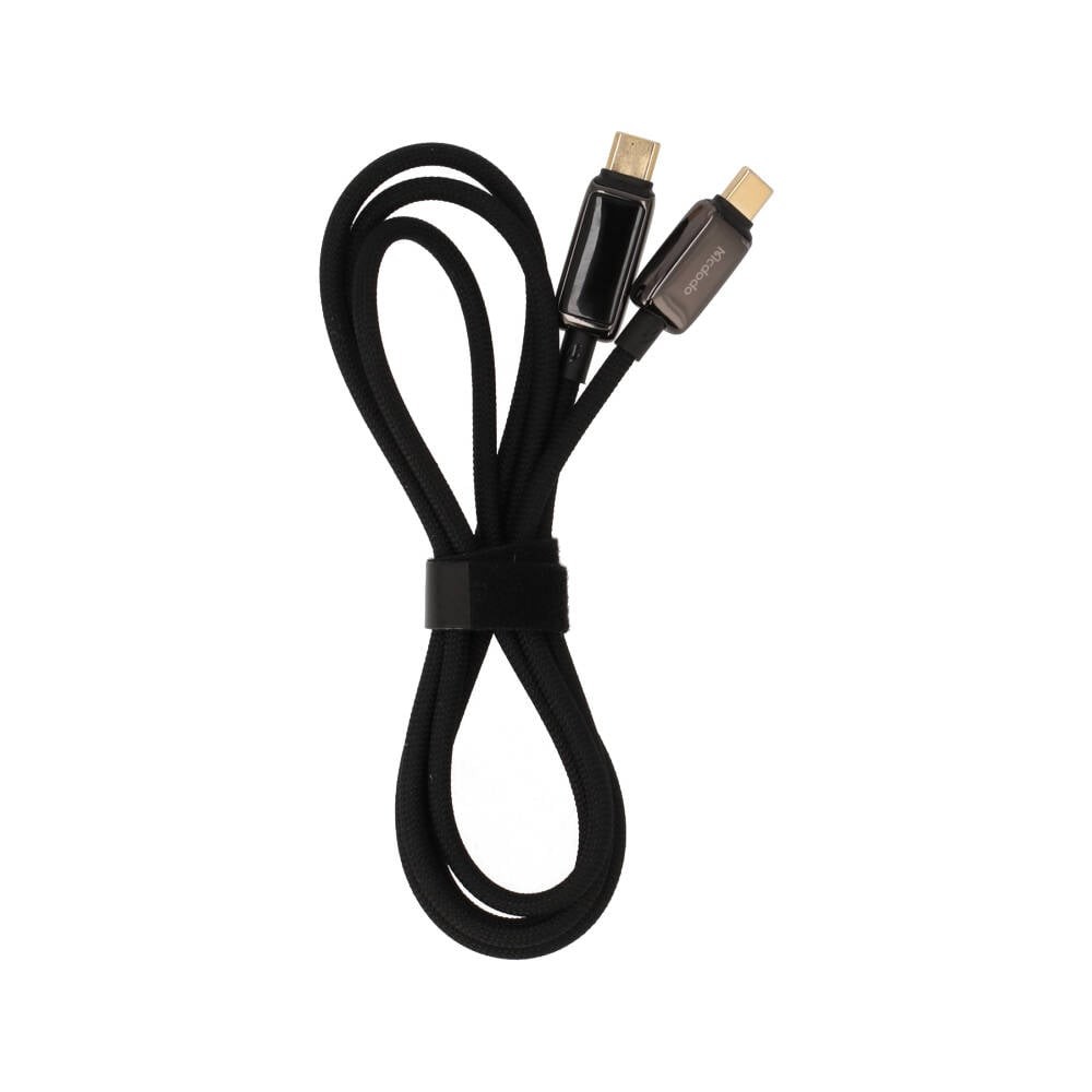 สายชาร์จ Mcdodo USB-C to USB-C Cable 100W Breathing Light LED Display Data 1.2M Black (CA-6680)
