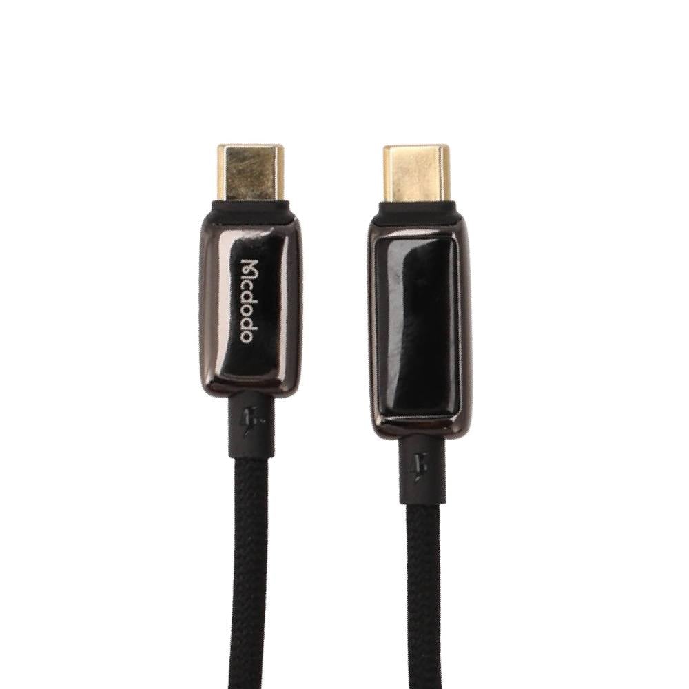 สายชาร์จ Mcdodo USB-C to USB-C Cable 100W Breathing Light LED Display Data 1.2M Black (CA-6680)