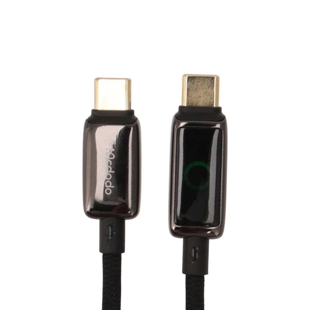 สายชาร์จ Mcdodo USB-C to USB-C Cable 100W Breathing Light LED Display Data 1.2M Black (CA-6680)