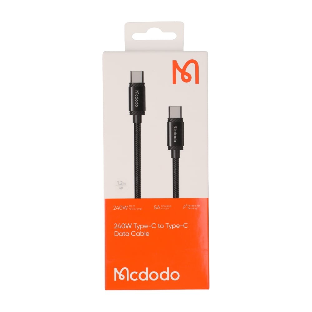 สายชาร์จ Mcdodo USB-C to USB-C Cable 240W Data 1.2M Black (CA-3680)