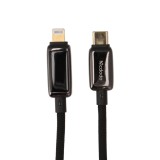 สายชาร์จ Mcdodo USB-C to Lightning Cable 36W Breathing Light LED Display & Data Sync 1.2M Black (CA-6670)