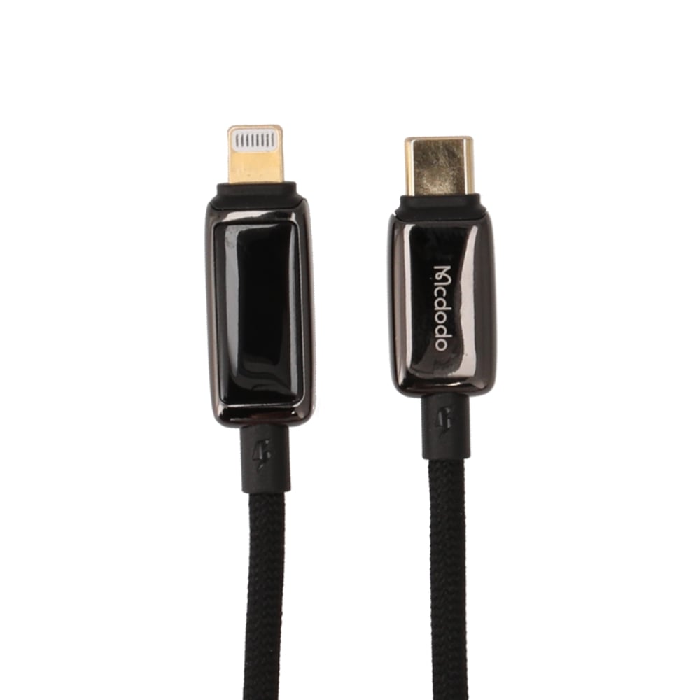 สายชาร์จ Mcdodo USB-C to Lightning Cable 36W Breathing Light LED Display & Data Sync 1.2M Black (CA-6670)