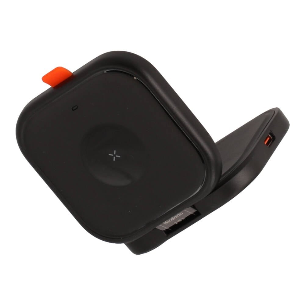 ที่ชาร์จไร้สาย Mcdodo 2in-1 Wireless Charger Foldable Magnetic Stand True 15W Black (CH-2160)