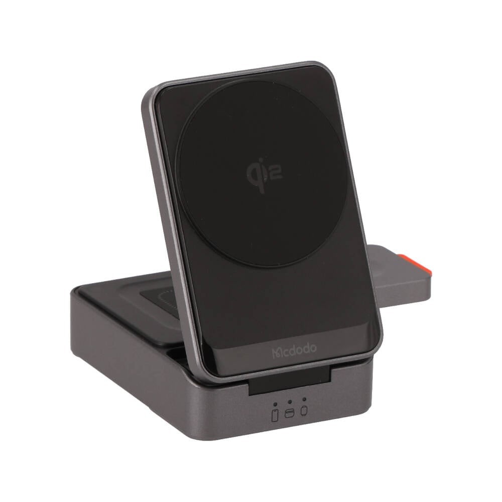 ที่ชาร์จไร้สาย MCDODO 3-in-1 Qi2 Wireless Charger Foldable Magnetic MagQ 15W Black (CH-5190)