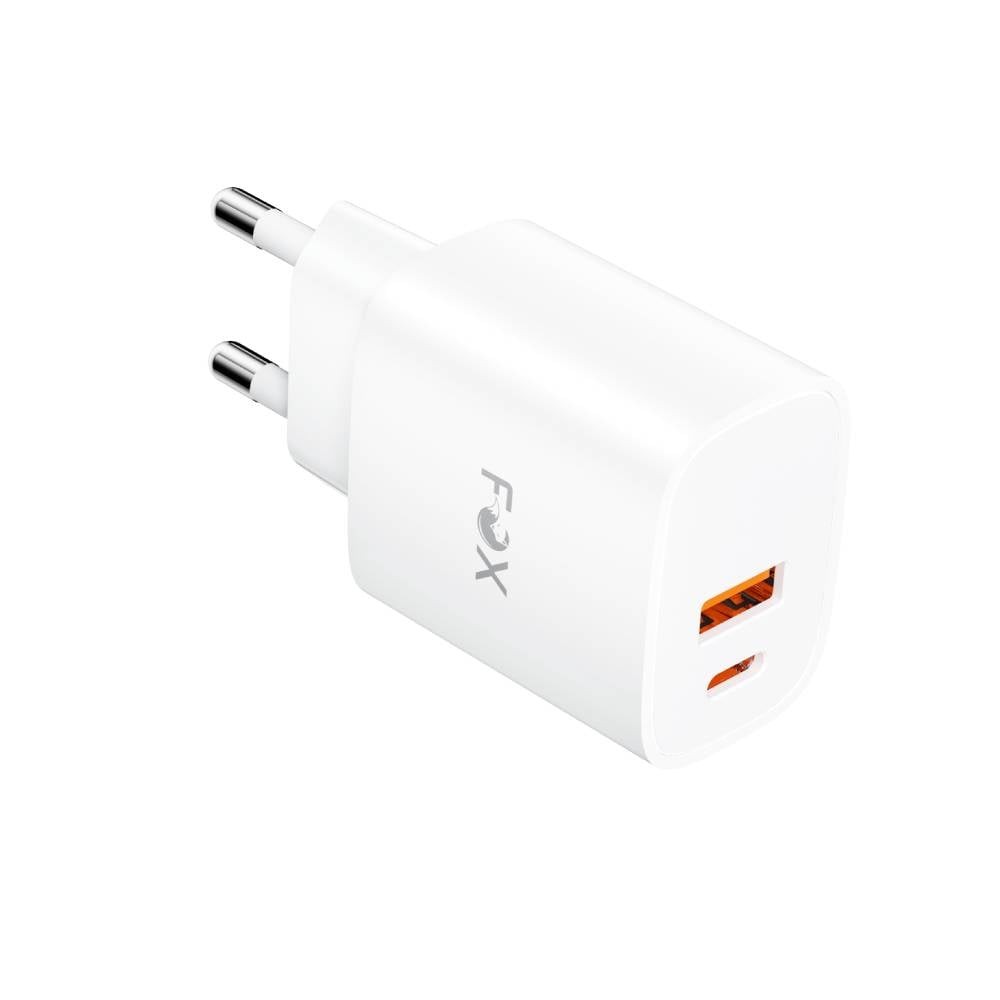 อะแดปเตอร์ FOX Wall USB Charger 1 USB-A (QC3.0) / 1 USB-C (PD20W) White (AP28)