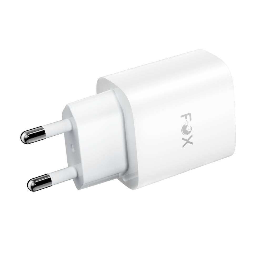 อะแดปเตอร์ FOX Wall USB Charger 1 USB-A (QC3.0) / 1 USB-C (PD20W) White (AP28)