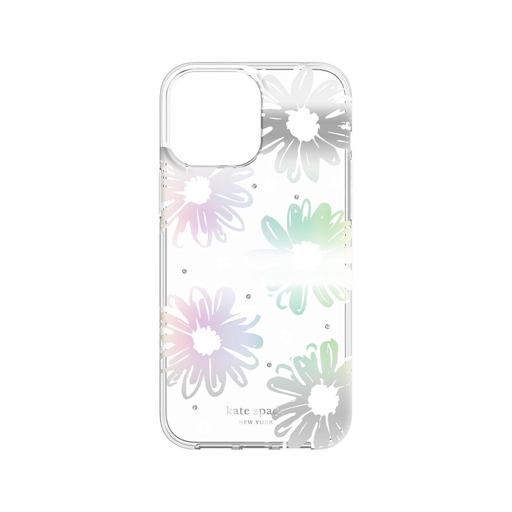 Kate Spade New York เคส iPhone 13 Pro Max Daisy Iridescent Gems White Clear