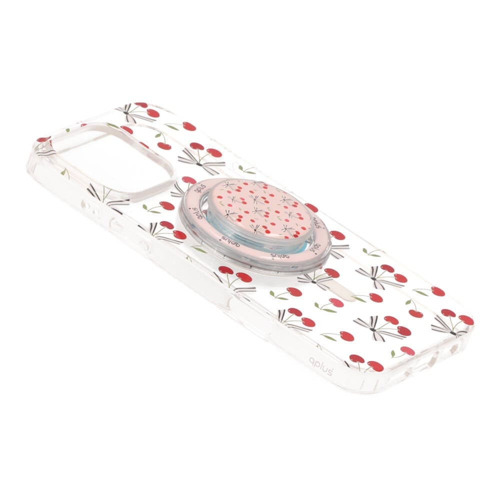 เคส QPLUS iPhone 16 Pro Max Cherry Bow Bliss with Magnetic Griptok