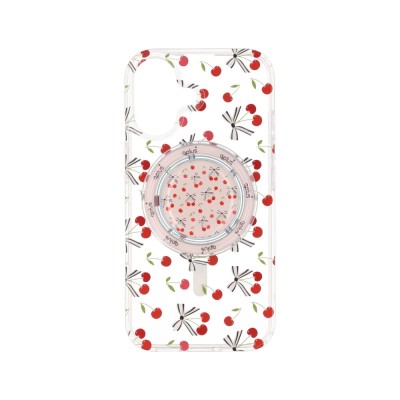 เคส QPLUS iPhone 16 Cherry Bow Bliss with Magnetic Griptok