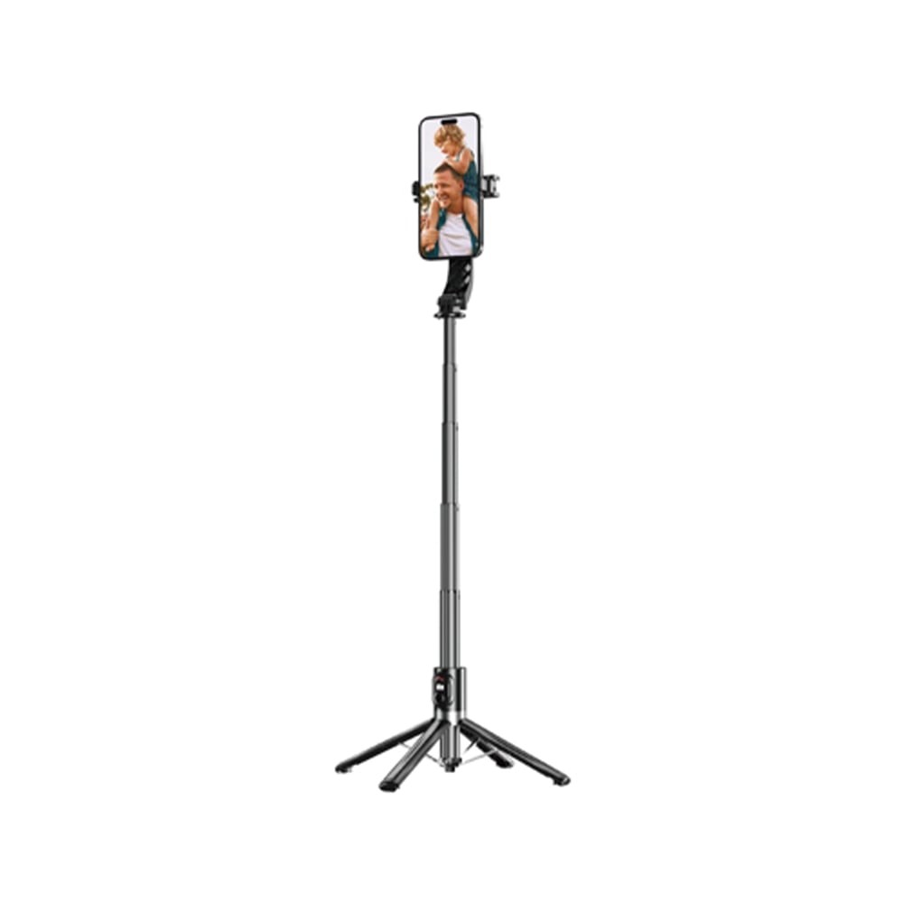 ขาตั้งกล้อง QPLUS Selfie Stick Magesafe + Wireless Remote control 1.4M Aluminum P07 Max Black
