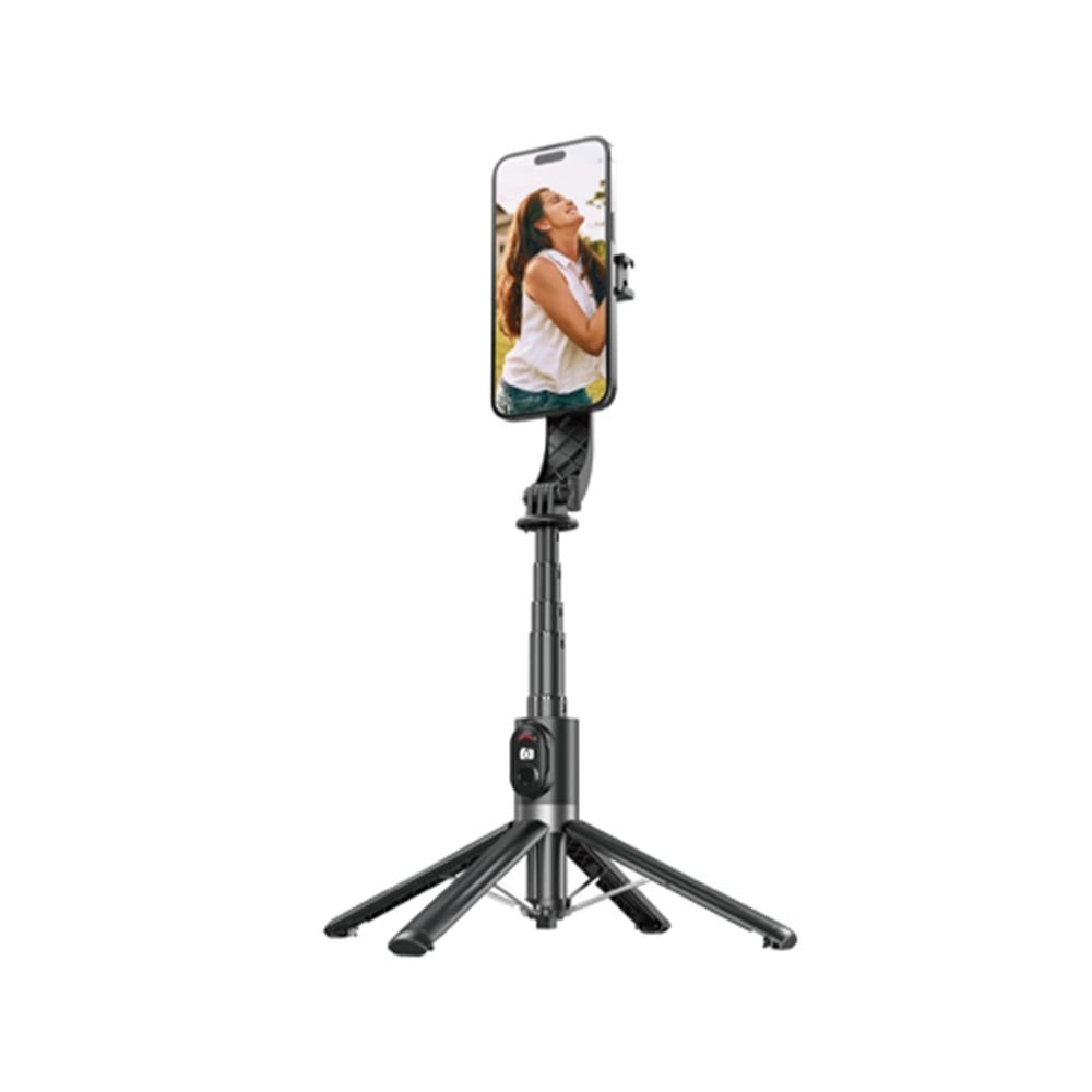 ขาตั้งกล้อง QPLUS Selfie Stick Magesafe + Wireless Remote control 1.4M Aluminum P07 Max Black