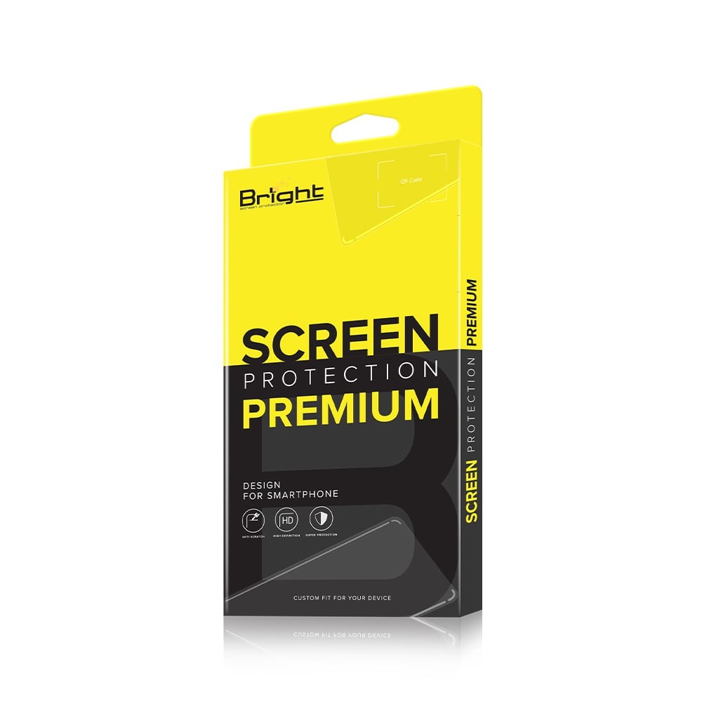 ฟิล์มกันเลนส์ Bright Tempered Glass iPhone 16e Full Frame Black