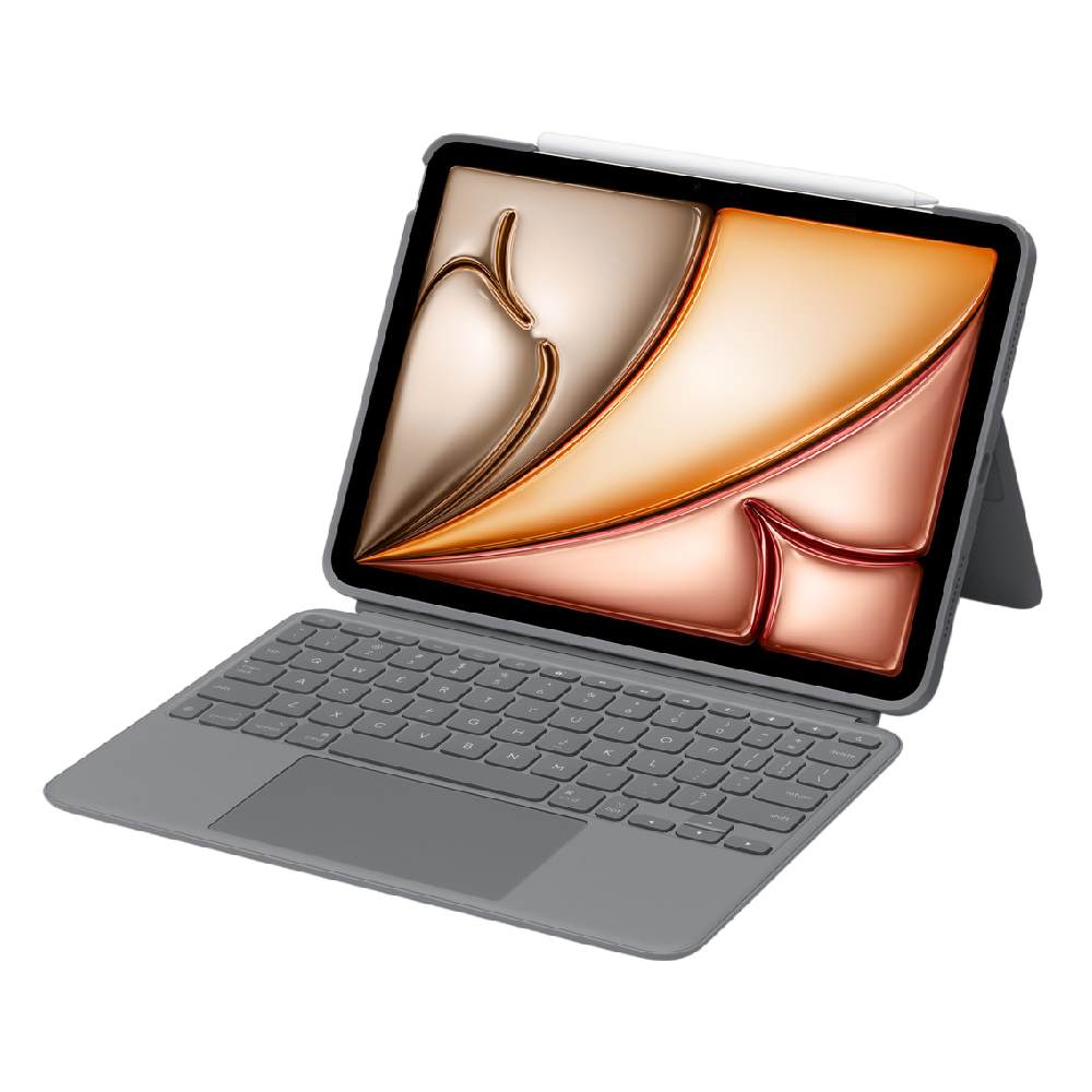 เคสคีย์บอร์ด Logitech iPad Air 11" M3 (2025)/iPad Air 11" M2 Case with Keyboard Combo Touch - Gray