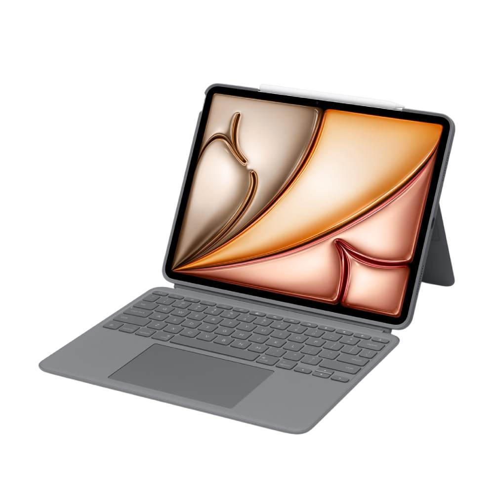 เคสคีย์บอร์ด Logitech iPad Air 13" M3 (2025)/iPad Air 13" M2 Case with Keyboard Combo Touch - Gray