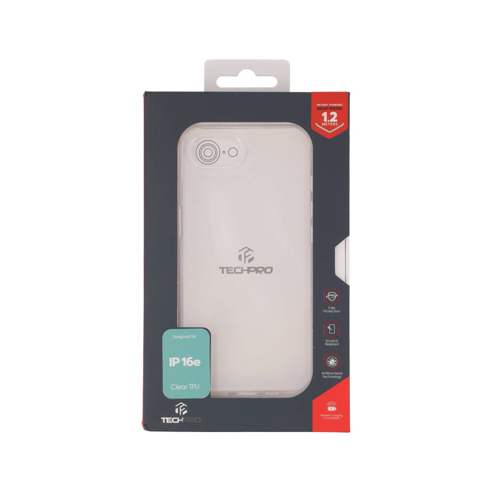 เคส TECHPRO iPhone 16e TPU Transparent