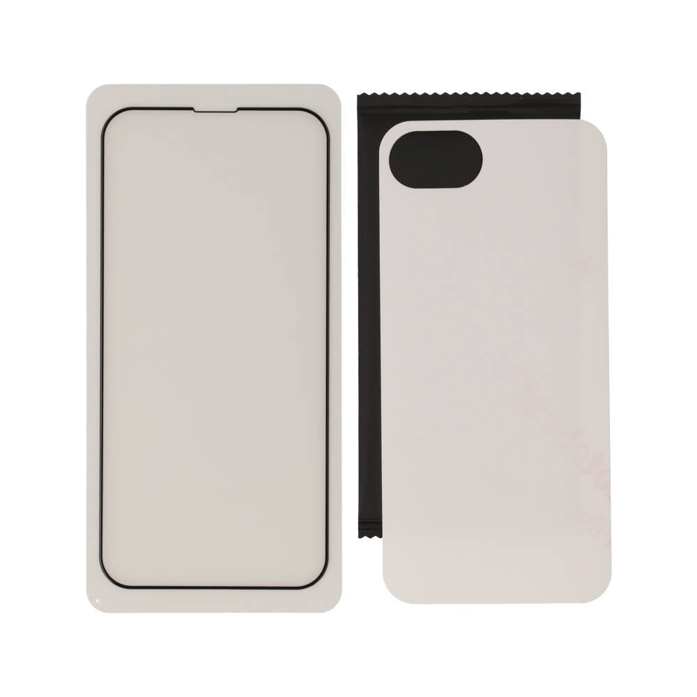ฟิล์มกันรอย TECHPRO iPhone 16e/17e TG FF Black
