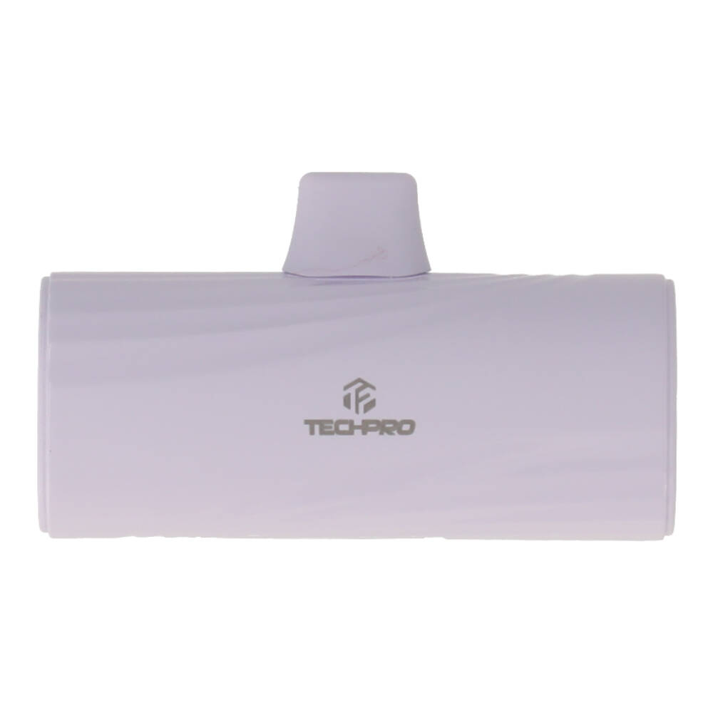 พาวเวอร์แบงค์ TECHPRO 5000 mAh Lightning PD (TP-PB5L) Purple
