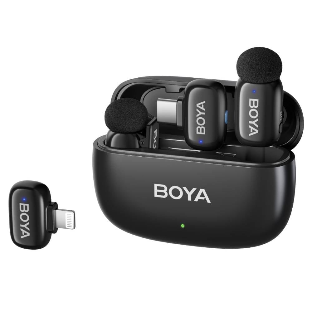 ไมโครโฟน BOYA MINI (2TX+2RX) Black