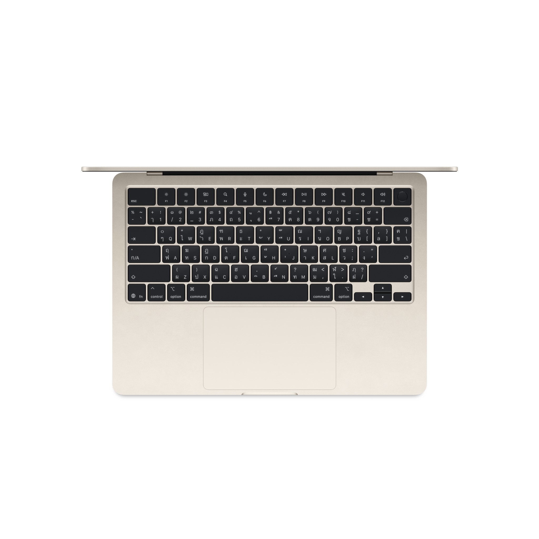 MacBook Air 13 : M4 chip 10C CPU/8C GPU/16GB/256GB Starlight-2025 (Eng-Keyboard)