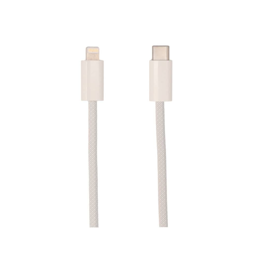สายชาร์จ TITANV USB-C to Lightning MagCord Cable 27W Super Fast Charge 1M. Knitting White (TI-C08)