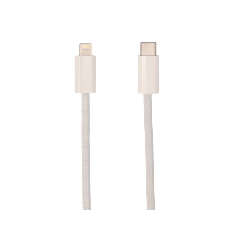 สายชาร์จ TITANV USB-C to Lightning MagCord Cable 27W Super Fast Charge 1M. Knitting White (TI-C08)