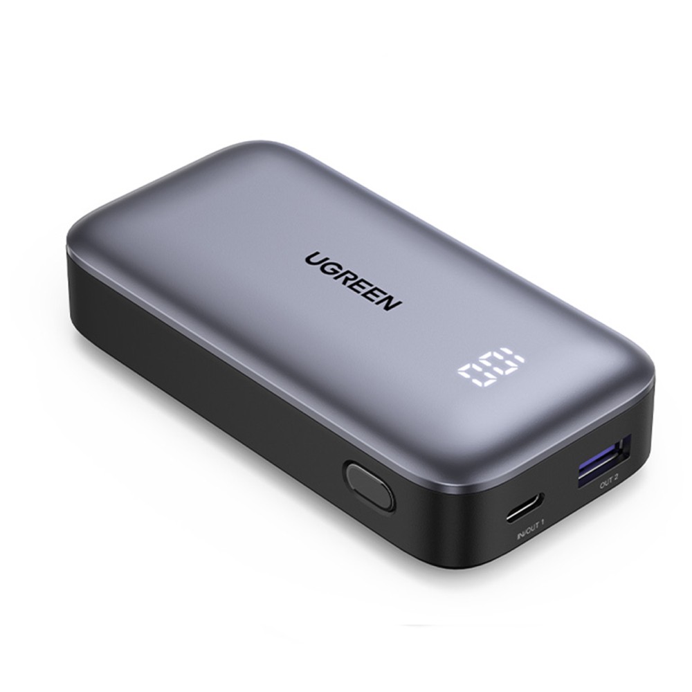 พาวเวอร์แบงค์ Ugreen 10000 mAh Mini Fast 30W (PB502-25185) Geay/Black