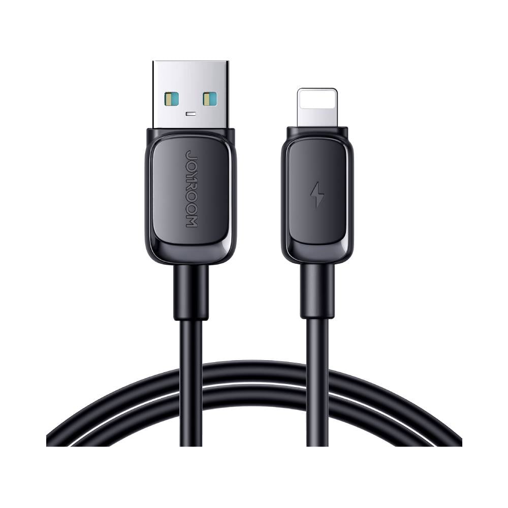 สายชาร์จ JOYROOM USB-A to Lightning Cable 3A Multi-Color 1.2M Black (S-A14)