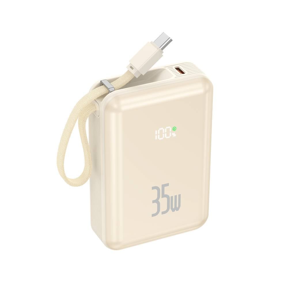 พาวเวอร์แบงค์ QPLUS Mini 10000 mAh PD35W W1004 Beige