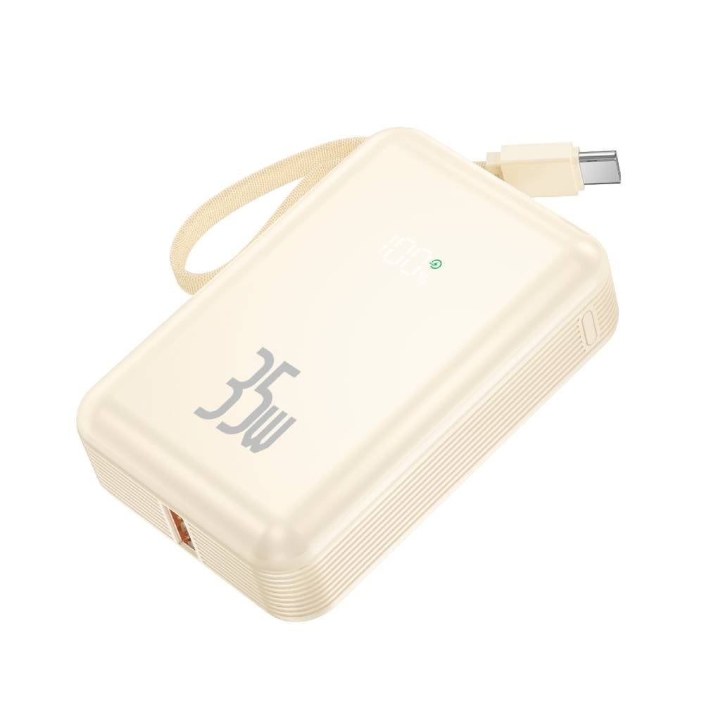 พาวเวอร์แบงค์ QPLUS Mini 10000 mAh PD35W W1004 Beige