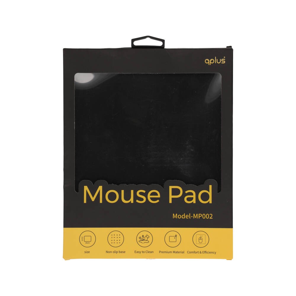 แผ่นรองเมาส์ QPLUS Mouse Pad MP002 Black