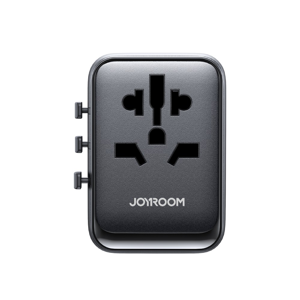 หัวแปลงปลั๊กไฟ JOYROOM Universal Travel Adapter 17W JR-TCW01 Black